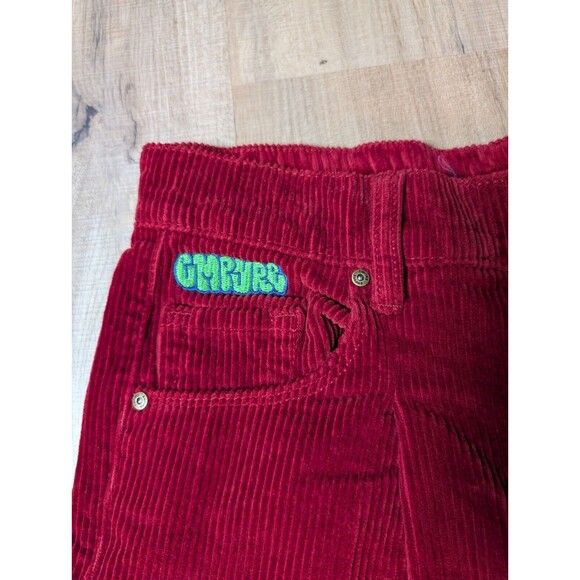 Empyre Tori Red Corduroy Skate 90s Y2K Pants Size 6 Pleated Wine Corduroy Grunge - Picture 7 of 11